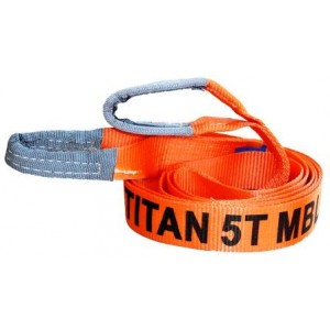 5T (MBS) Orange Vehicle Tow Strop 3.65m | Recovery Equip | Tow Strops  | Tow & Recovery Equip