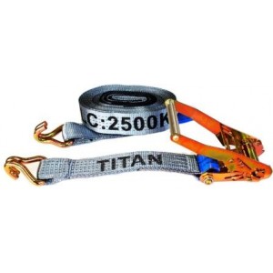 Tiedown - 2.5T Titan Grey 8.5m J-Hk c/w Sleeves | Tie Downs