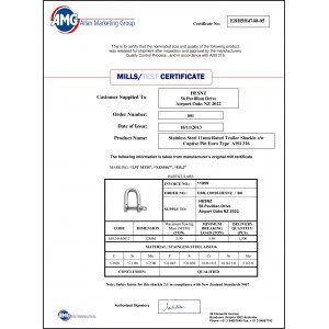 Stainless Product Certificates | Product Certificates