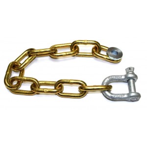 8mm Trailer Chain Set 10Link c/w Shackle & Washer | Trailer Parts | 8mm Trailer Set 10Link