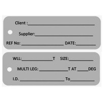 ID Alloy Tag - Client Blank - Engraved | Tags & Product Inspection | Identification Tag
