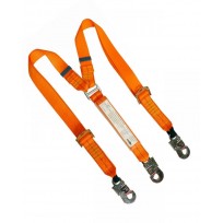 2.0m Adjustable Twin Web Lanyard c/w Std Hooks | Height Safety Equipment