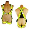 HES Std-PLUS - Full Body Lime Harness C/w Front & Rear D