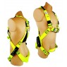 HES Std-PLUS - Full Body Lime Harness C/w Front & Rear D