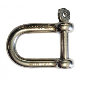 Shackle - Trailer Stainless 2.5T MTM 10.0mm Captive Pin | Trailer Shackles - Rated | Trailer Parts | Stainless Trailer Shackle Only