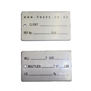 Identification Alloy Tag - BIG HES NZ | Tags & Product Inspection | Identification Tag