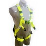 HES PLUS QRC Full Body Lime Harness C/w Front & Rear D (3 Points)