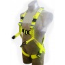 HES PLUS QRC Full Body Lime Harness C/w Front & Rear D (3 Points)