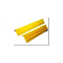 Yellow Plastic Ribbed Corner Board 800mm "Clearance"  | Clearance & Specials | Imported Plastic Corner Boards