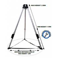 QSI Adjustable Alloy Tripod 7FT | Height Safety Equipment