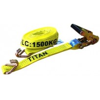 Tiedown - 1.5T Titan Yellow 6.5m J.Hk | Tie Downs | Tie Down - 1.5T 6.5m - J Hk Only