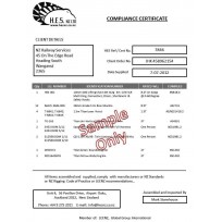 Certificate - Compliance | Tags & Product Inspection