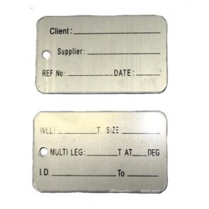 Identification Alloy Tag - BIG Client Blank | Tags & Product Inspection | Identification Tag