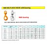 Swivel Safety Hook - Titan G80 Ball Bearing