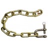 8mm Trailer Safety Chain Set c/w SS Shackle