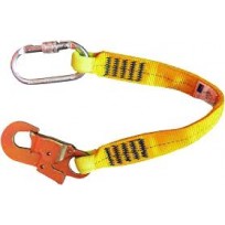 QSI Short Web Connector c/w Hk & Karabiner | Height Safety Equipment