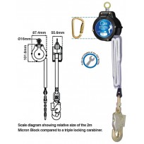 QSI 2.0m Micron Mini Block Lanyard | Height Safety Equipment