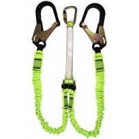 BIG 150KG - Twin Elastic Lanyard 2.0m | Height Safety Equipment