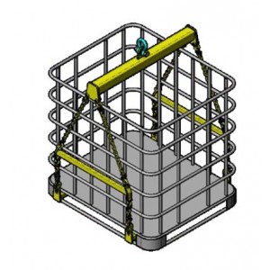 2.0T IBC Lifting Beam Set c/w Rigging | Telescopic Spreader Bars