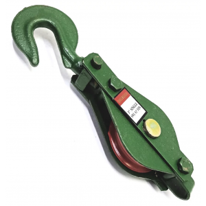 3.0T Green Single Snatch Pulley c/w Hook & Becket | Clearance & Specials