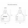 Small HES ID/Due Date - White Marker Tag