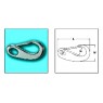 Spring Snap Eye Hook SS316